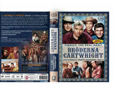 Bröderna Cartwright Säs,1  Box 3 ,  2 Disc DVD,